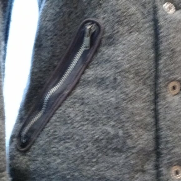 Pre-owned Diesel Long Button-up hooded wool jacket Size M - Picture 7 of 11